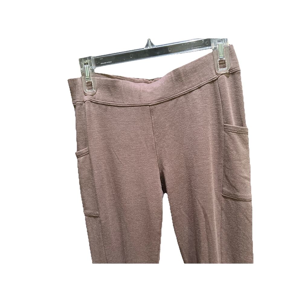 Ann Taylor Women's Tan Straight Leg Cargo Style Pants Pocket Stretch Comfy Small